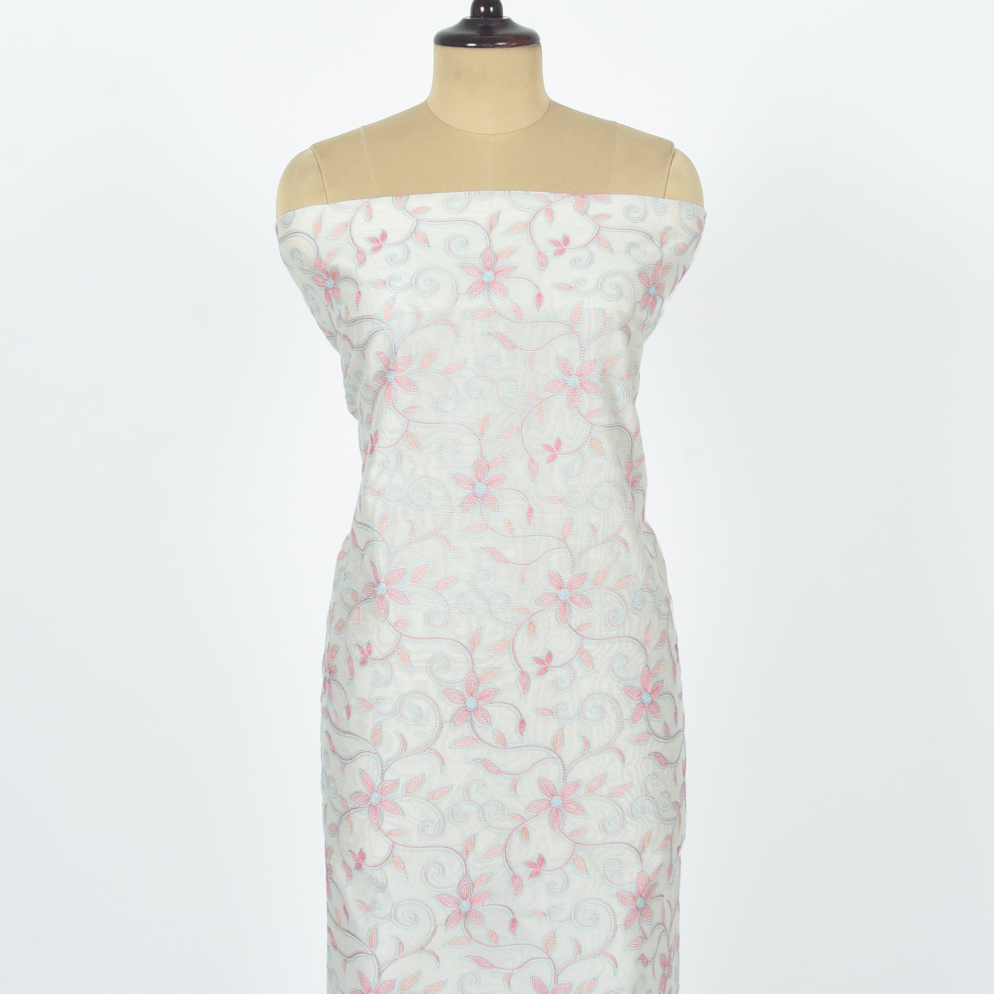 Unstitched Chanderi Suit Set