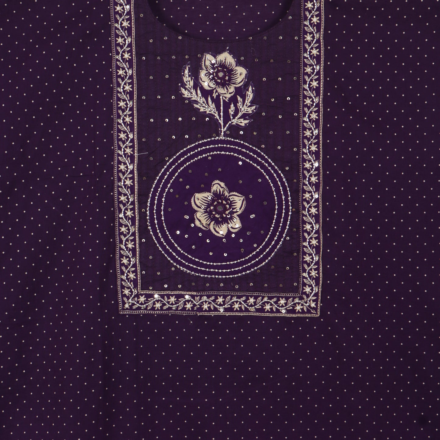 Semi Stitched Cotton Suit