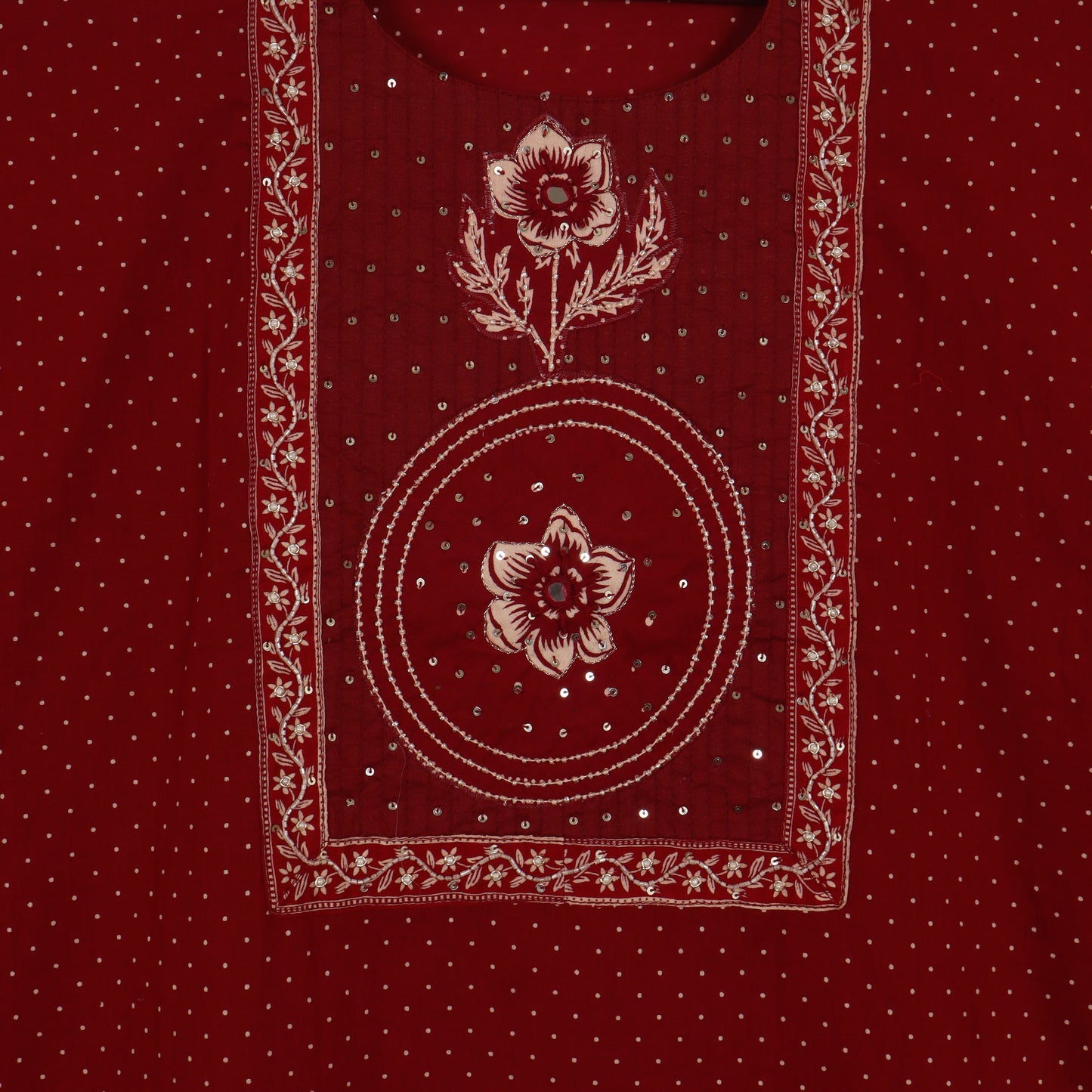 Semi Stitched Cotton Suit