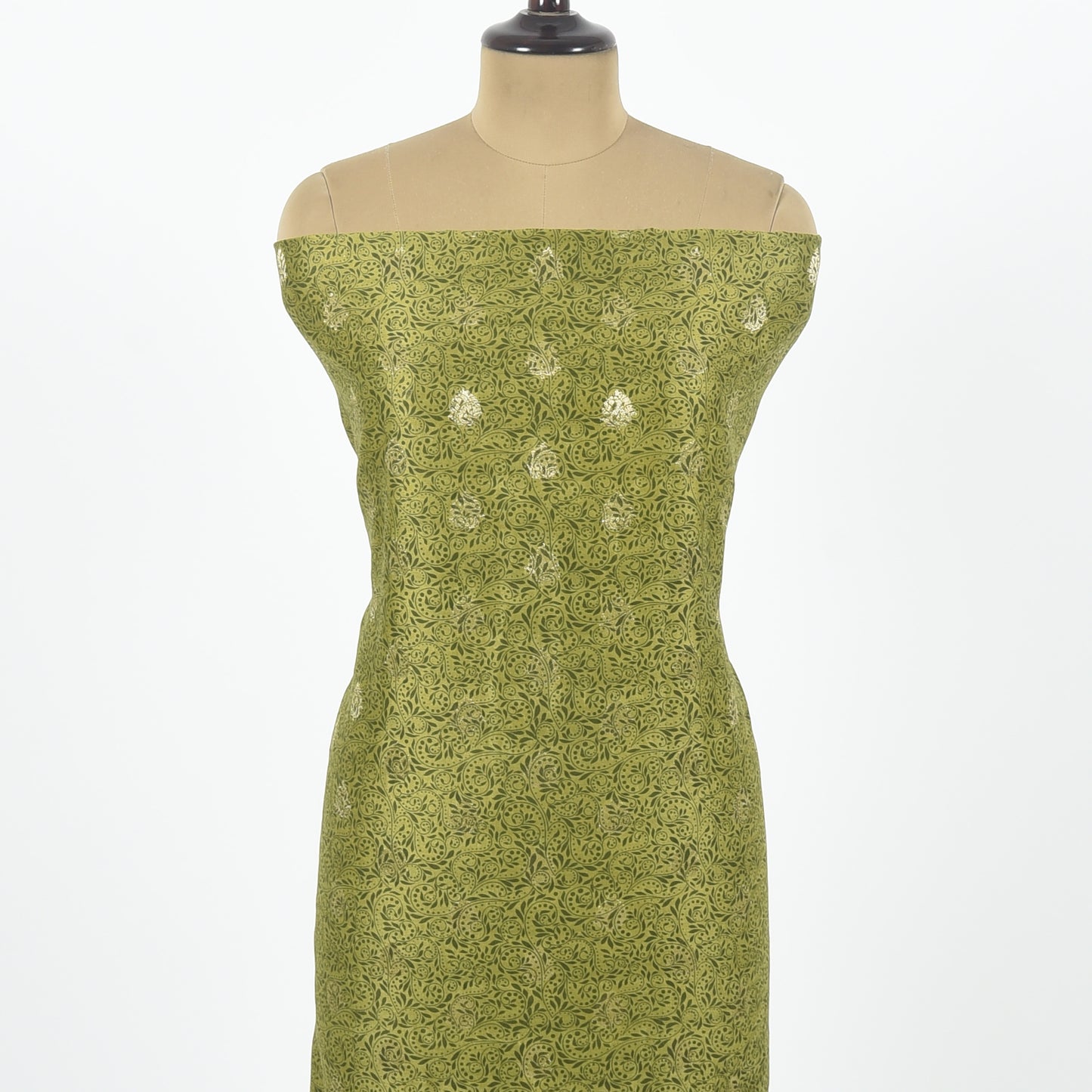 Unstitched Chanderi Suit Set