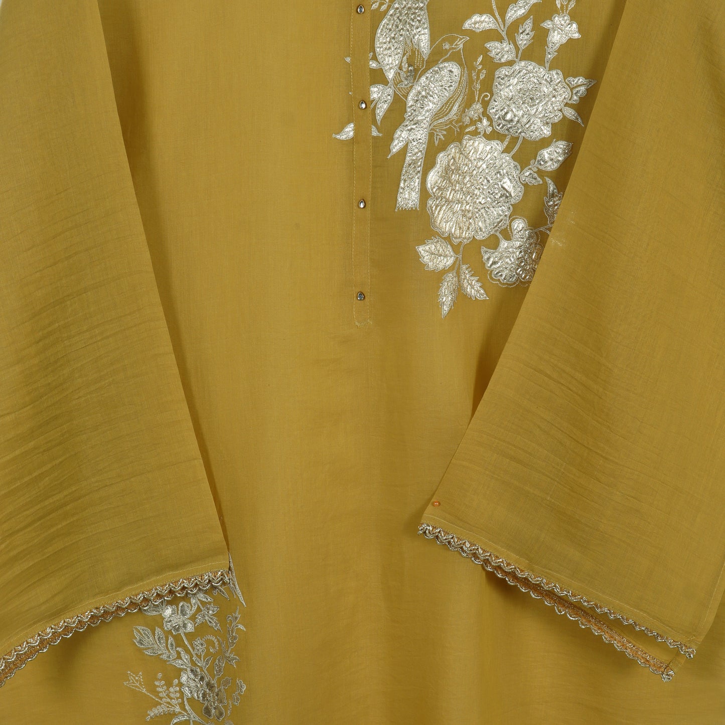 Semi Stitched Chanderi Suit