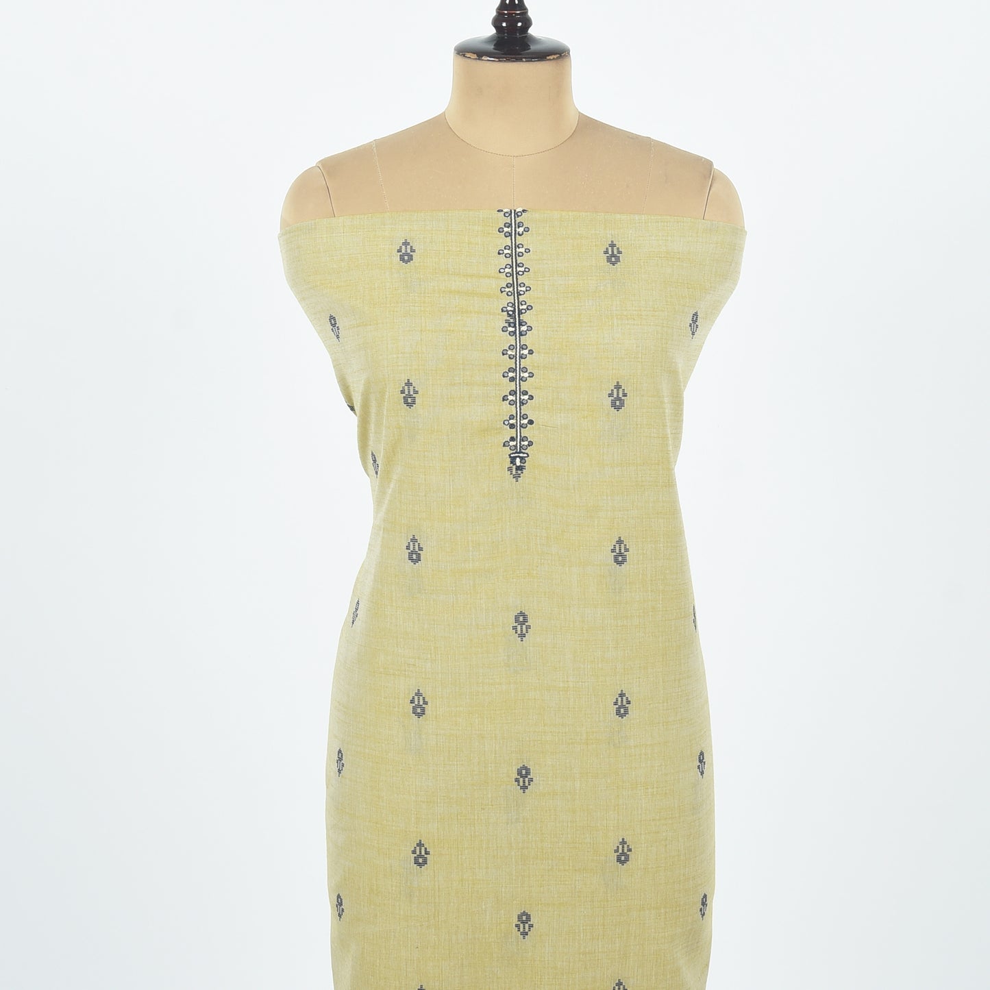 Unstitched Chanderi Suit Set