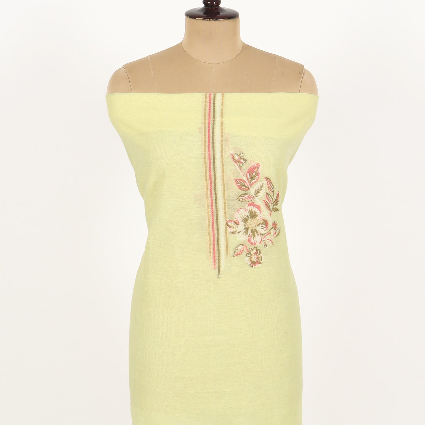 Unstitched Chanderi Suit Set