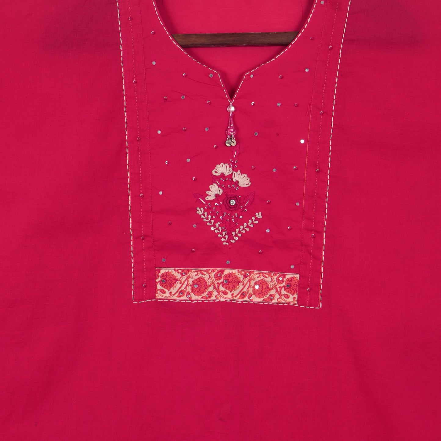 Semi Stitched Cotton Suit