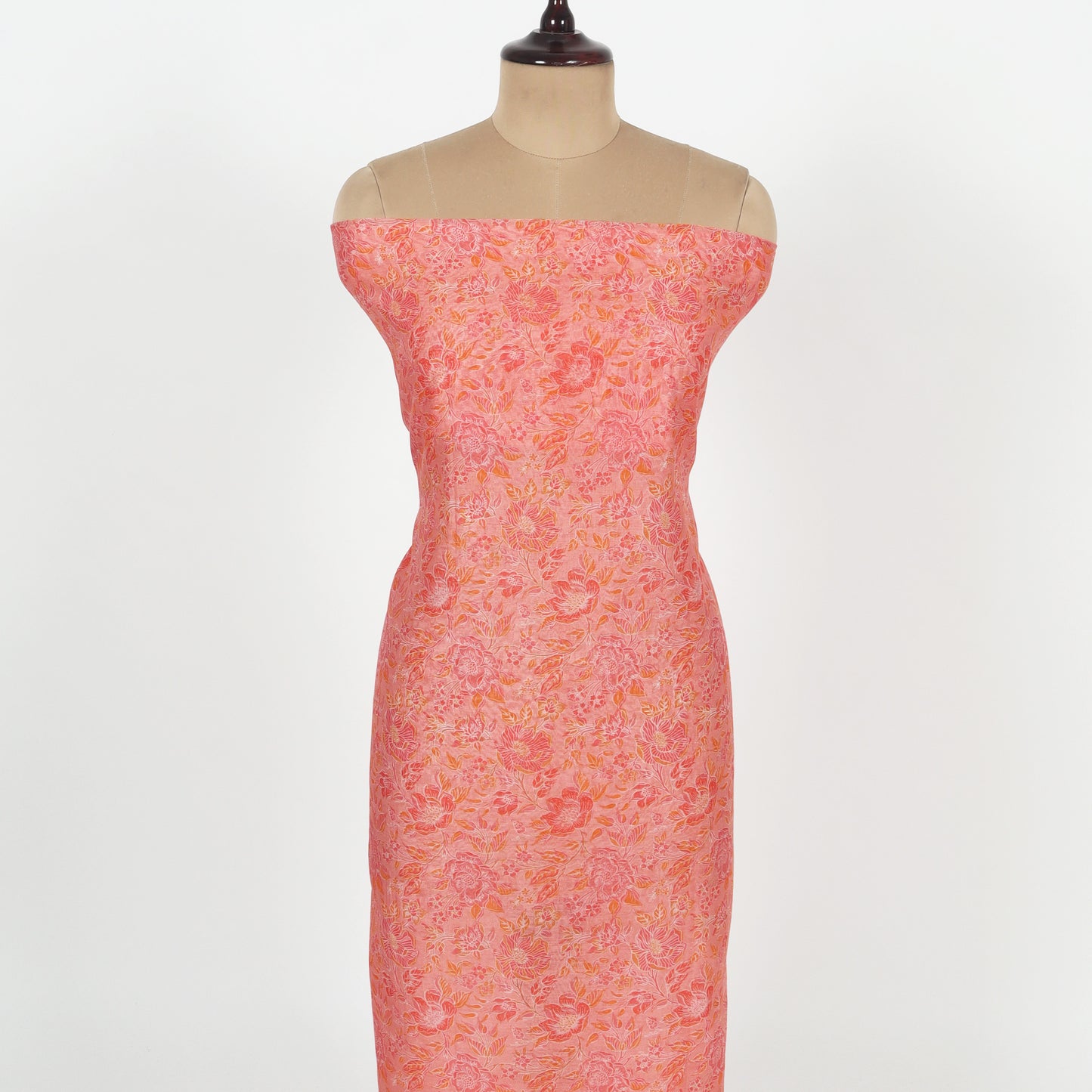 Unstitched Chanderi Suit Set