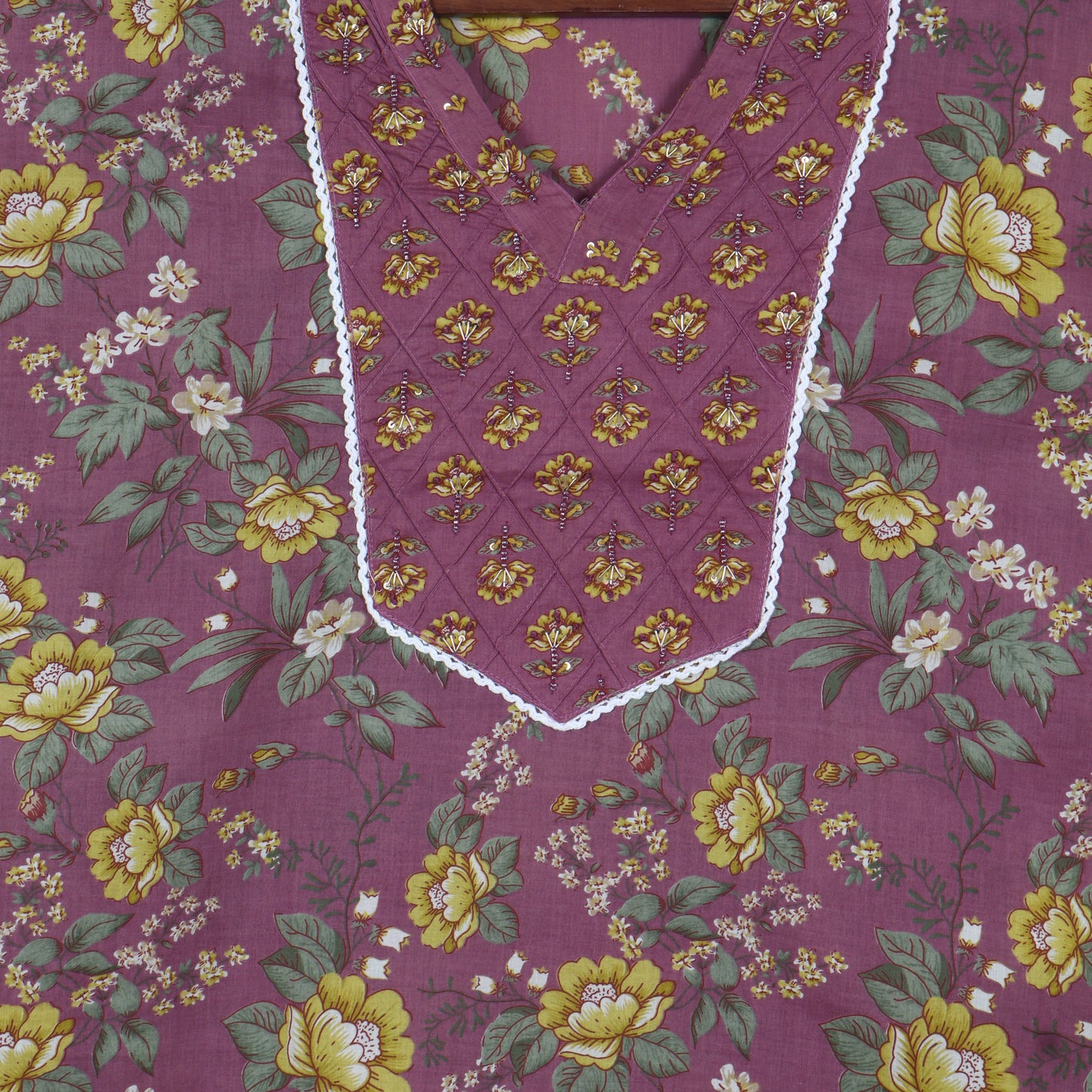 Semi Stitched Cotton Suit