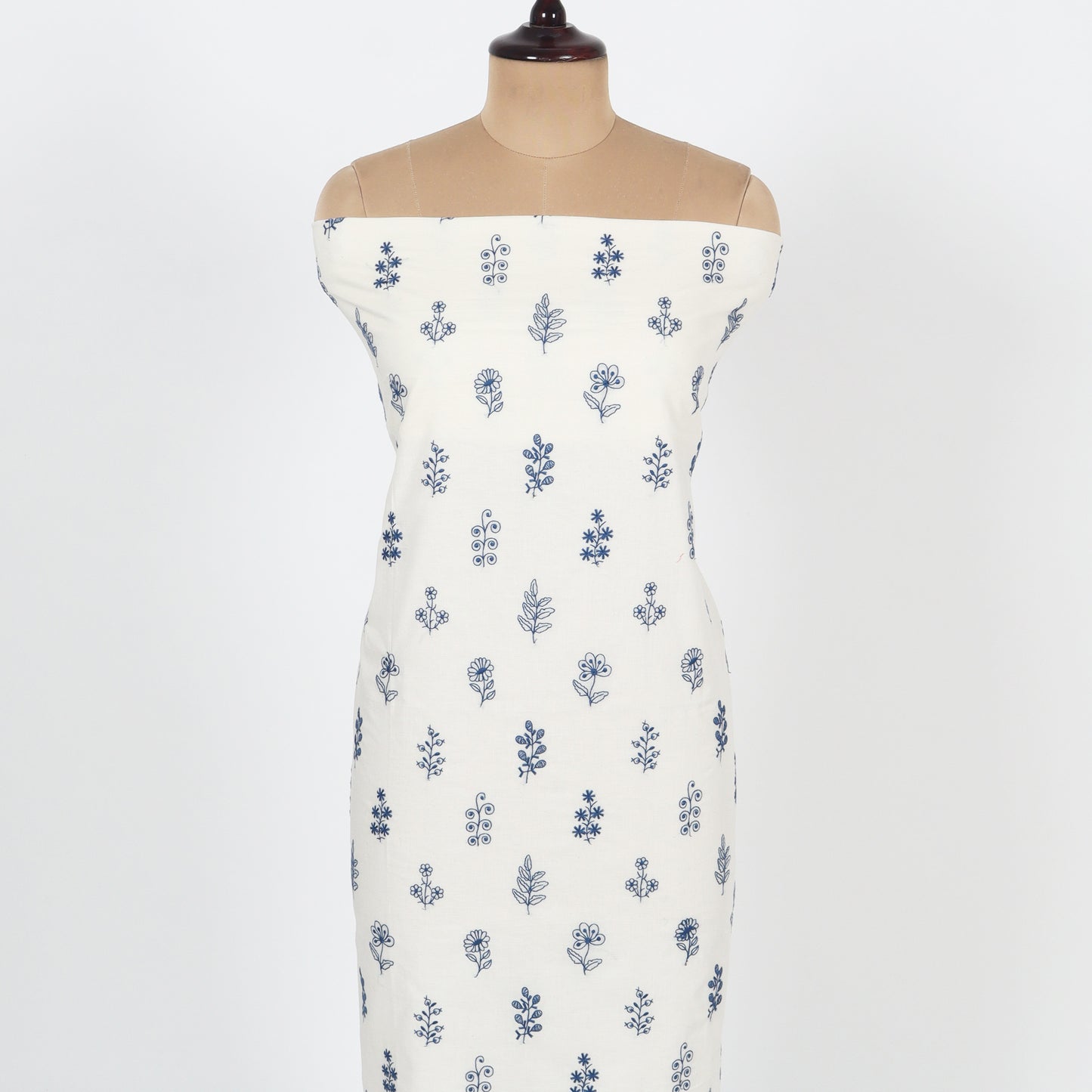 Unstitched Chanderi Suit Set