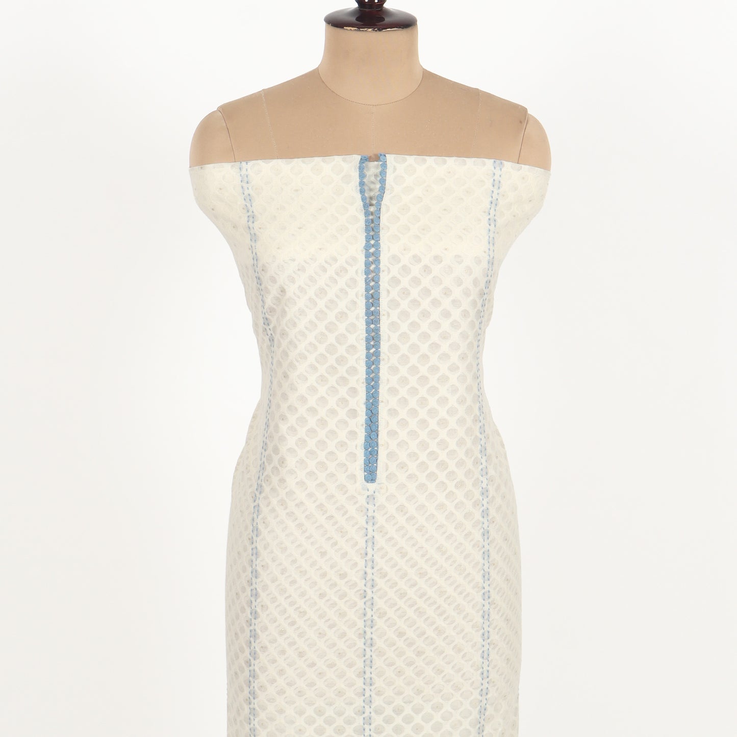 Unstitched Chanderi Suit Set