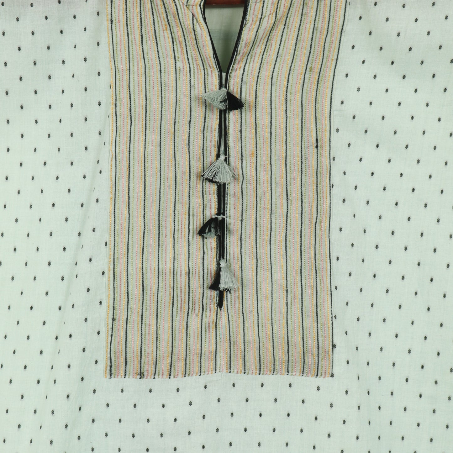 Semi Stitched Chanderi Suit