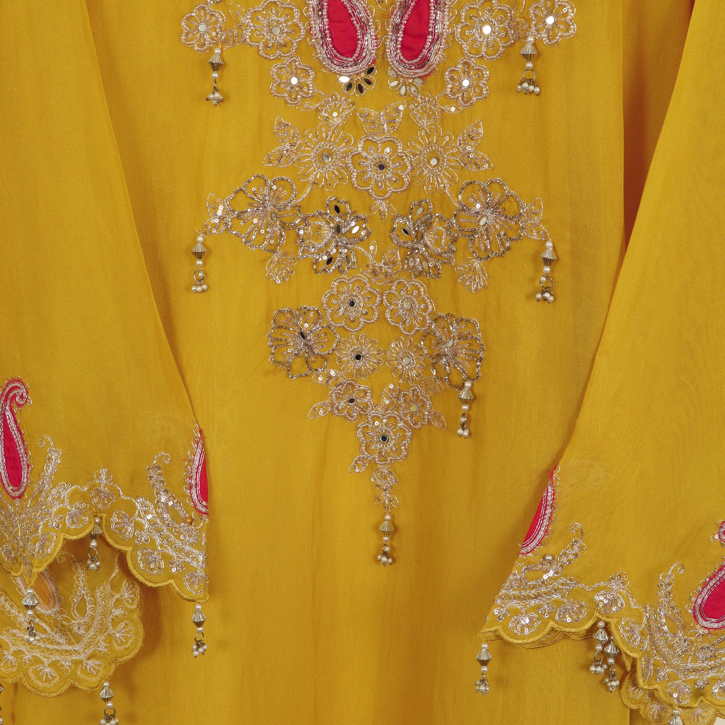 Semi Stitched Organza Suit