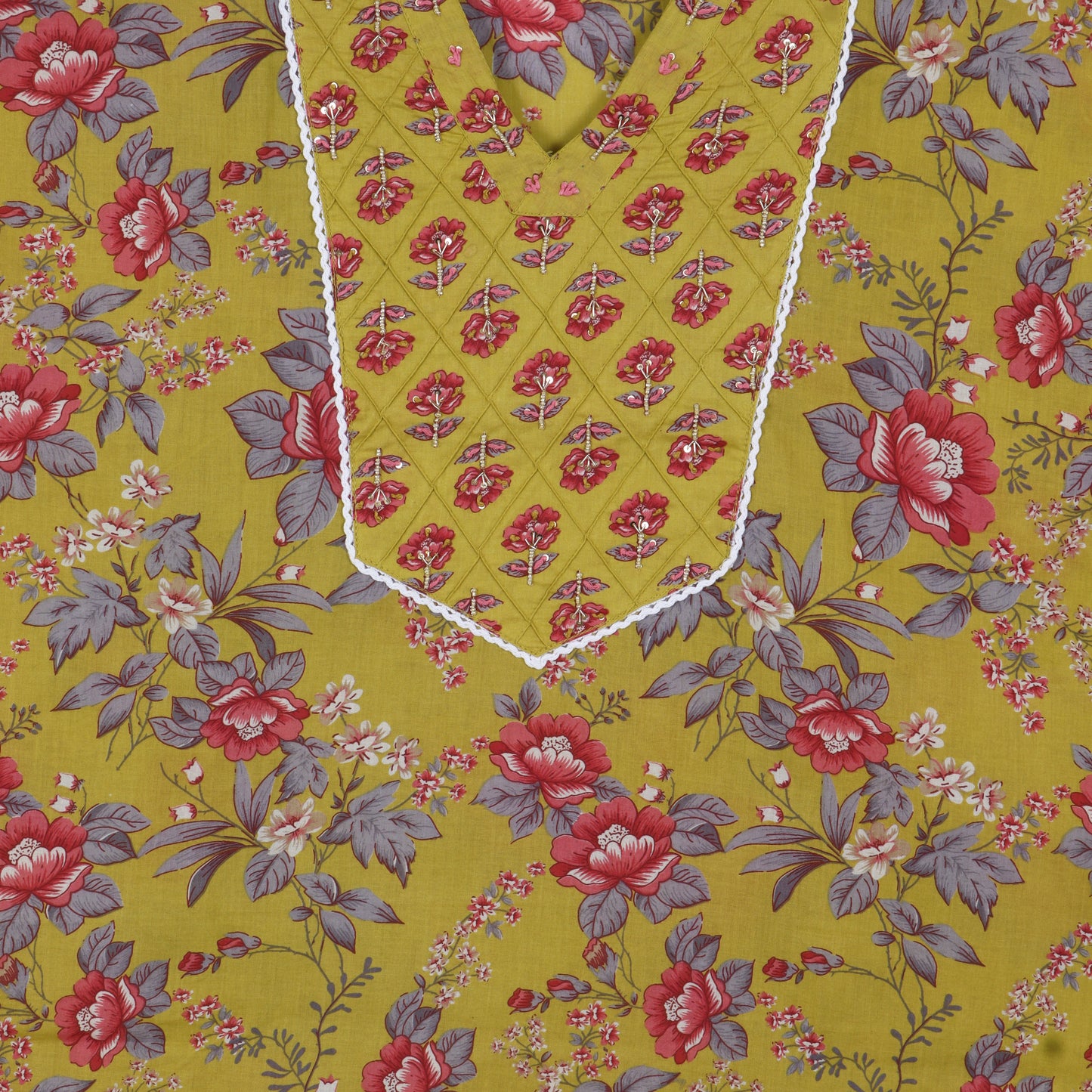 Semi Stitched Cotton Suit