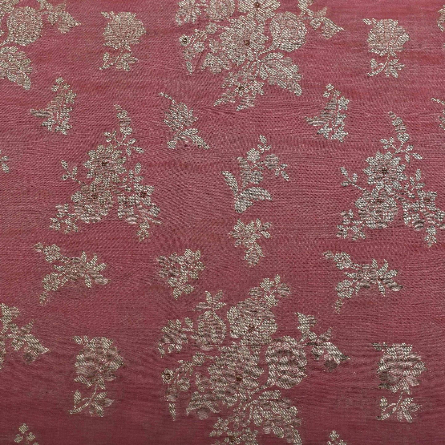 Pink Color Brocade Fabric