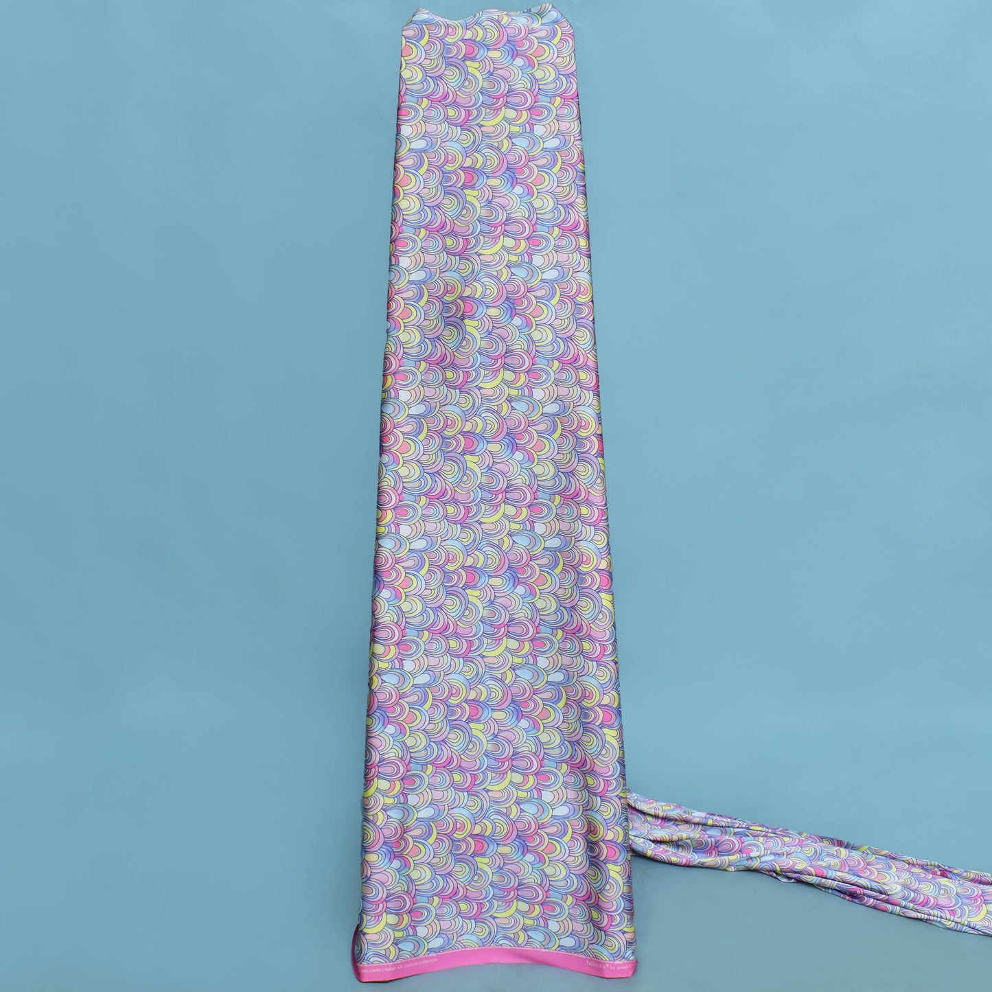 Multi Colored Armani Satin Print Fabric