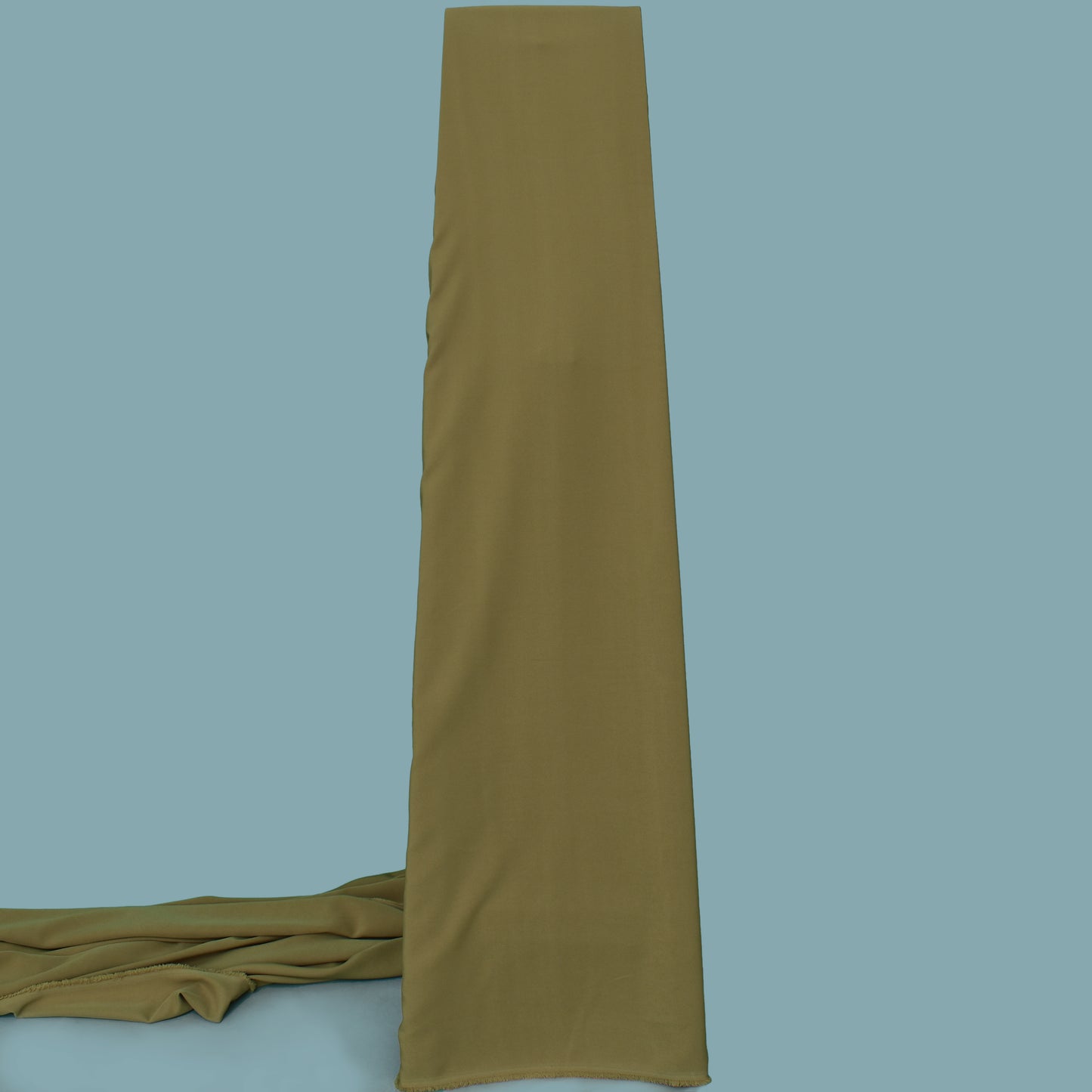 Brown Beige Solid Color Barbie Crepe Fabric