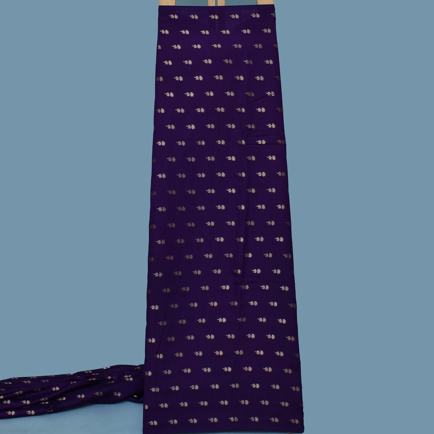 Purple Color Munga Brocade Fabric