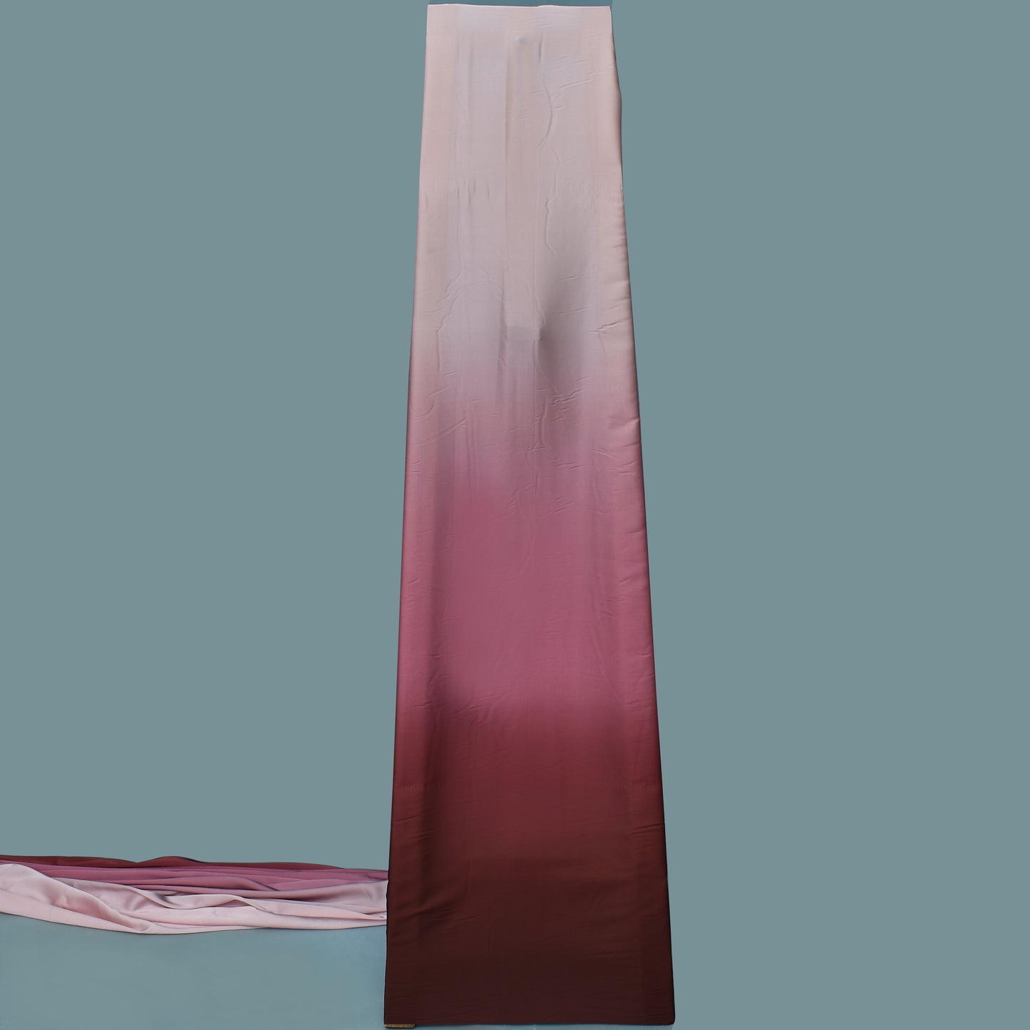 Shaded Ombre Armani Satin Fabric