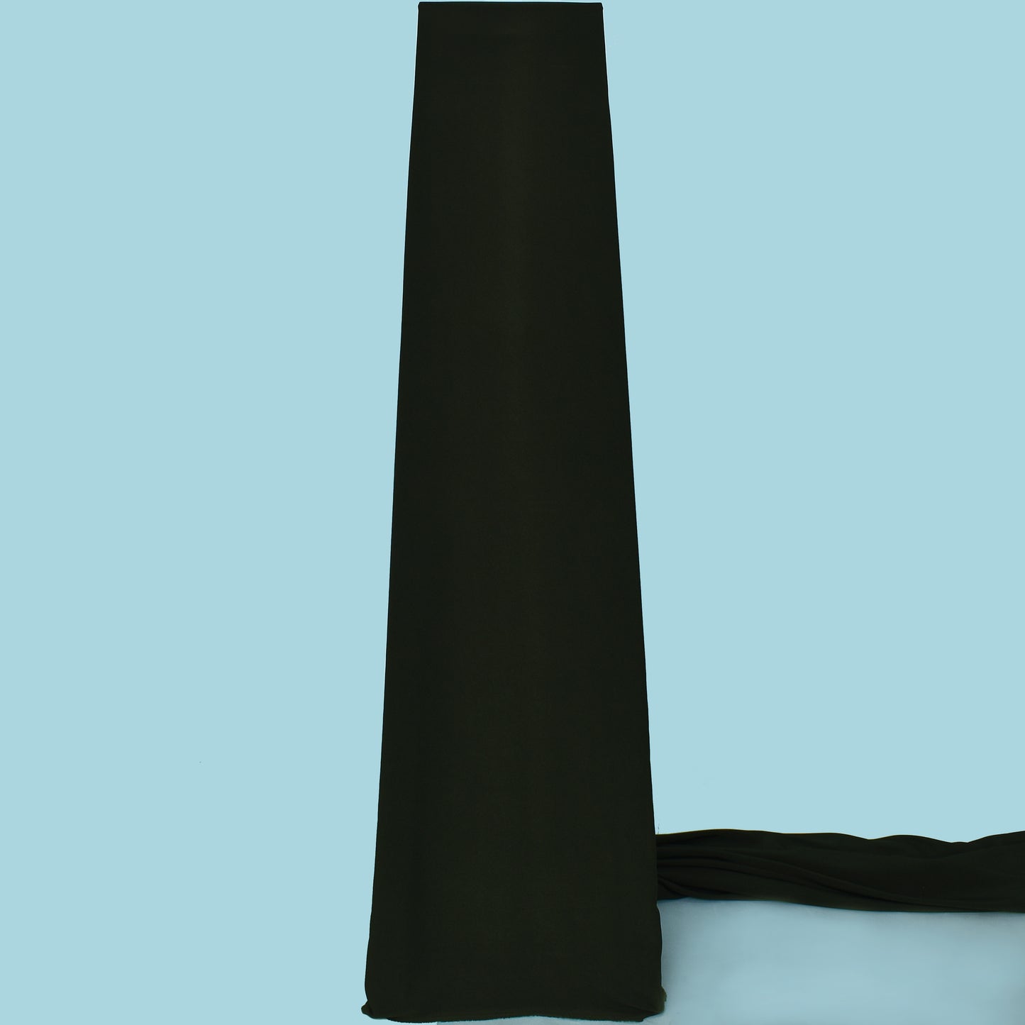 Dark Green Color Solid Banana Crepe Fabric