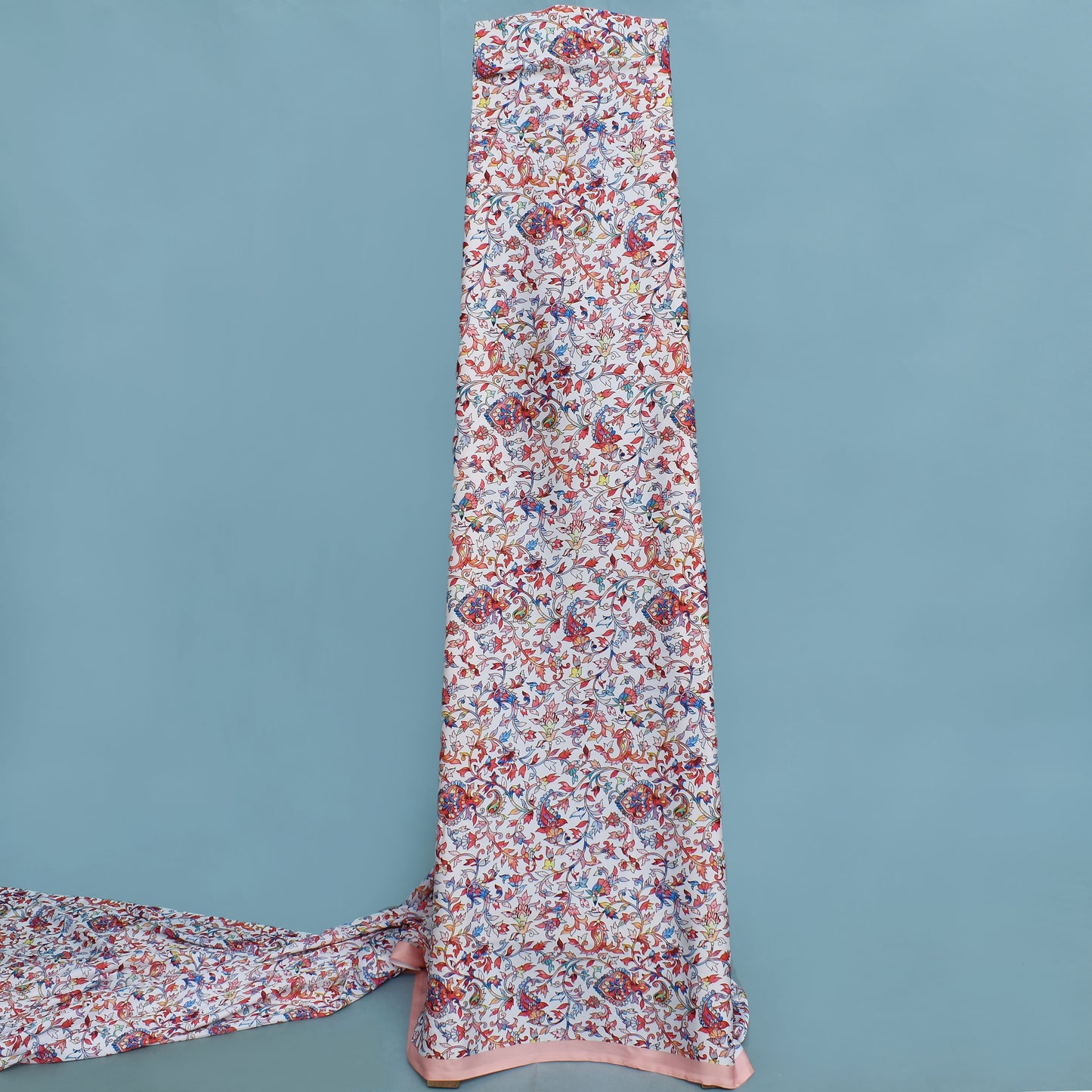 Multi Colored Armani Satin Print Fabric