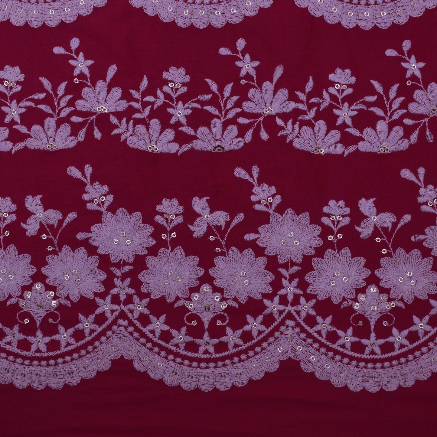 Colored Color Cotton Embroidery Fabric