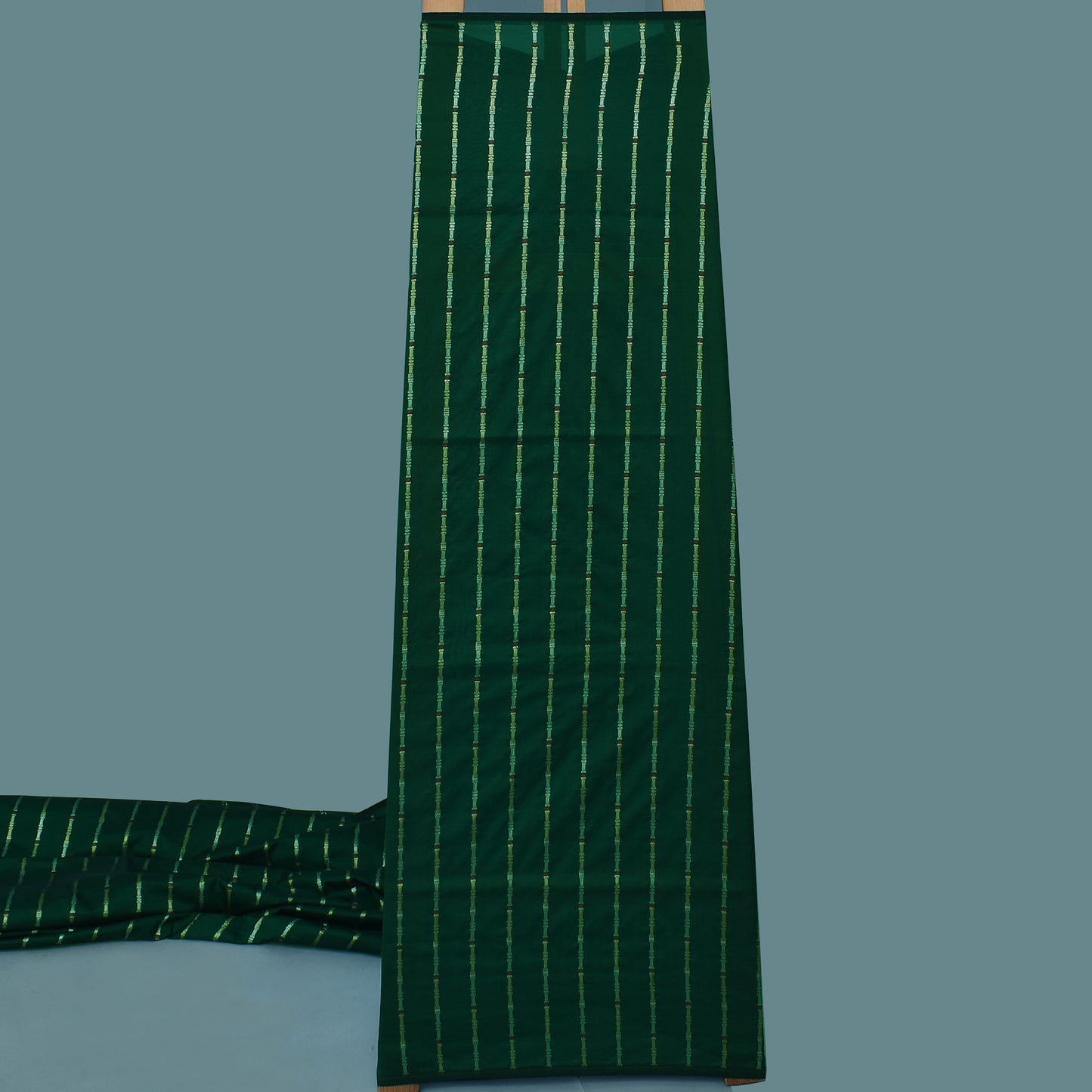 Green Color Brocade Fabric