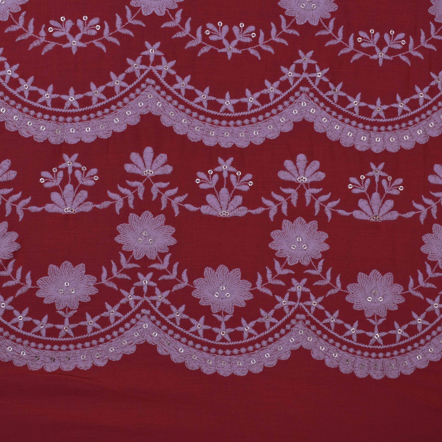 Colored Color Cotton Plazo Embroidery Fabric