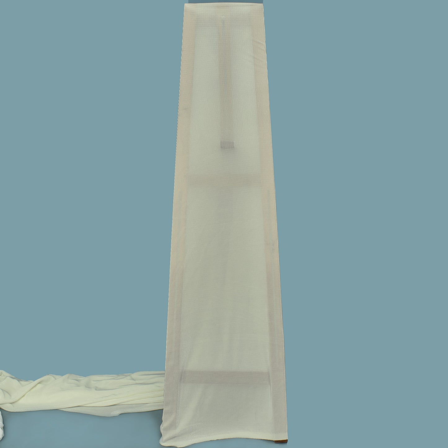 Cream Color Crush Satin Fabric