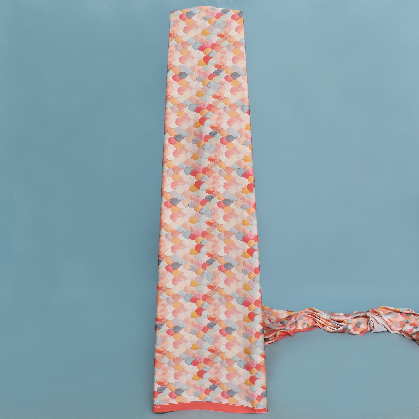 Multi Colored Armani Satin Print Fabric