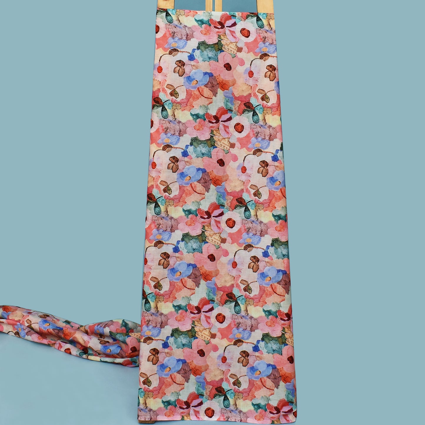 Multi Color Mulmul Print Fabric