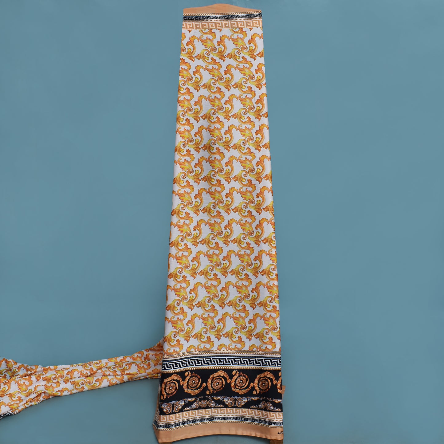 Multi Colored Armani Satin Print Fabric