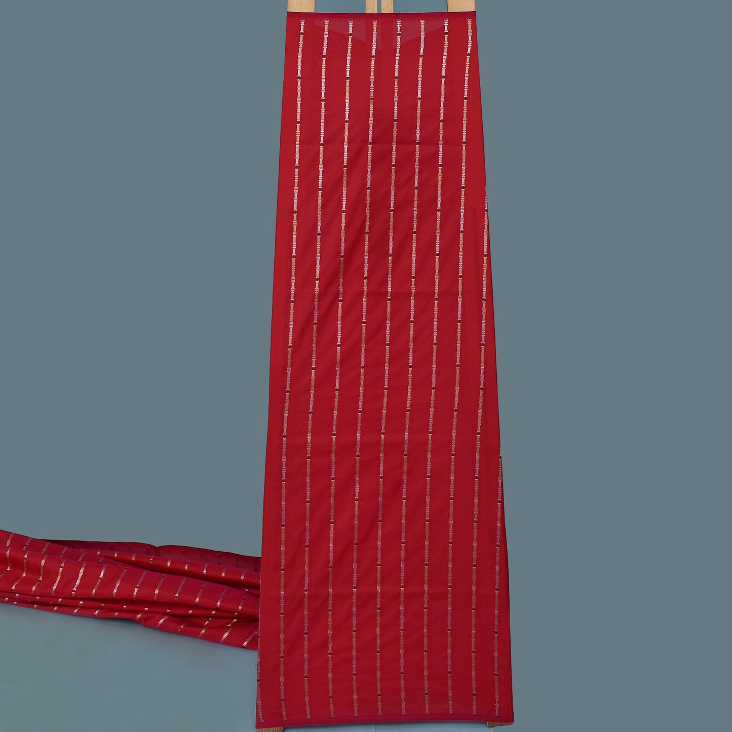 Magenta Color Brocade Fabric