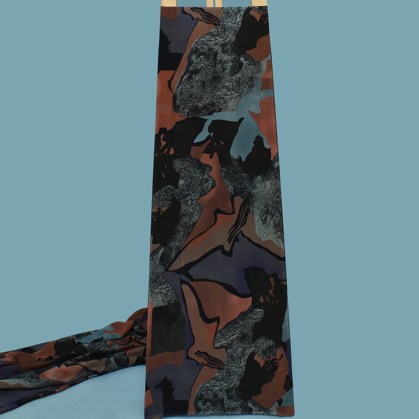 Multi Color Crepe Print Fabric