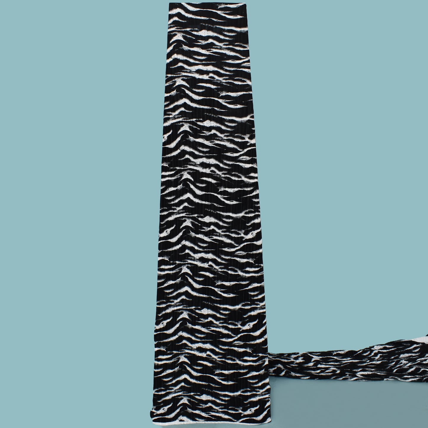 Multi Colored Crush Satin Print Fabric