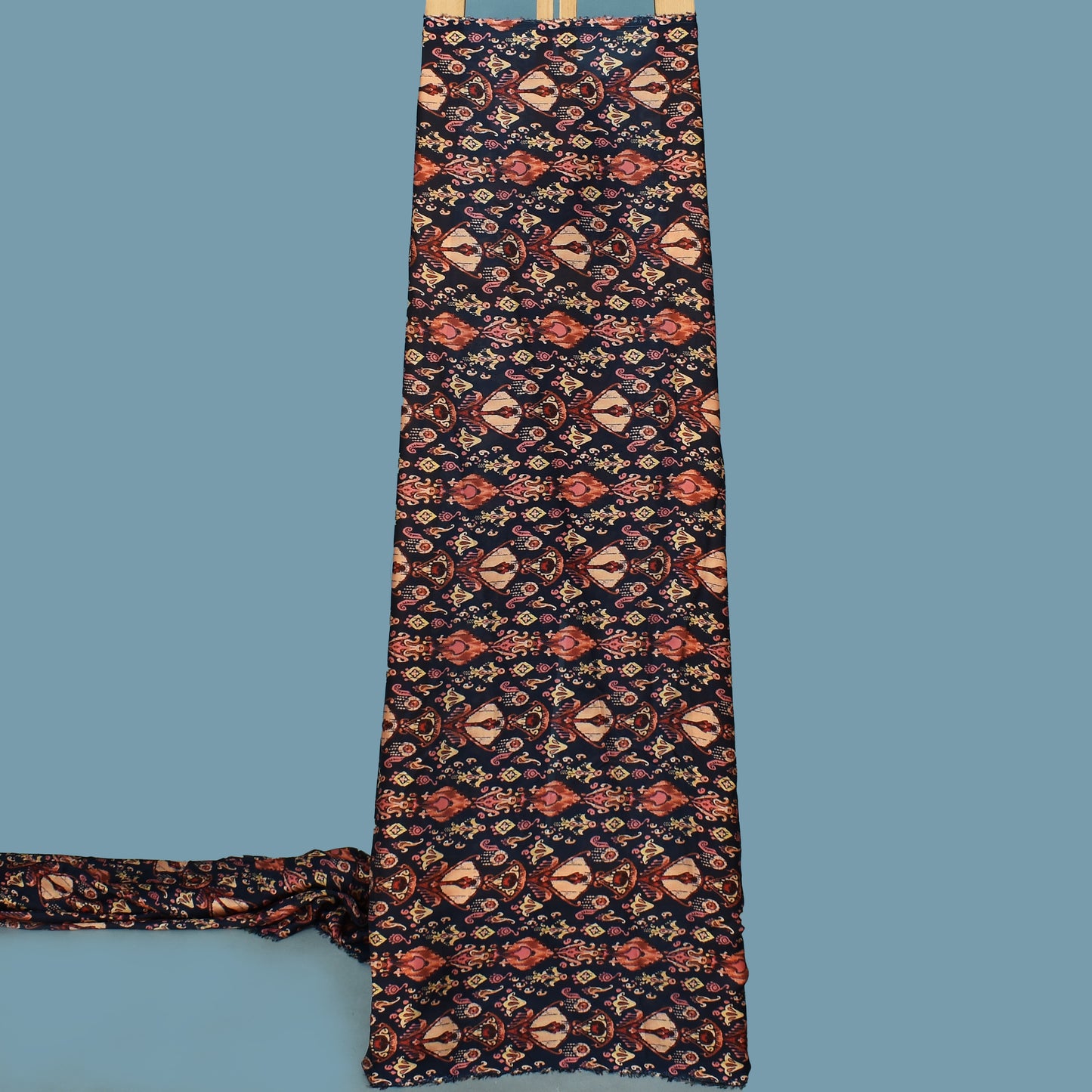 Multi Color Armani Satin Print Fabric