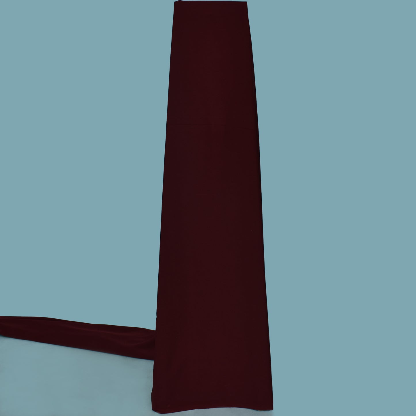 Mahogany Red Solid Color Banana Crepe Fabric