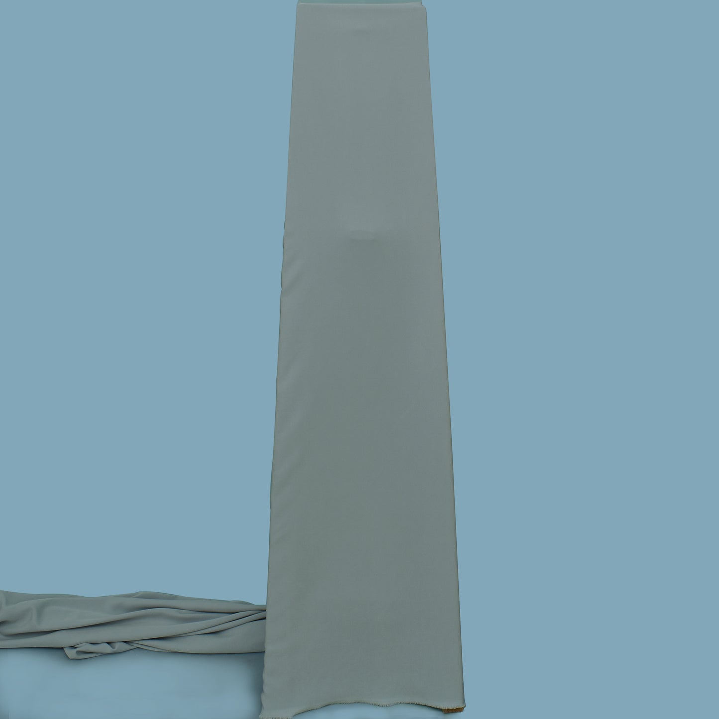 Light Grey Solid Color Barbie Crepe Fabric