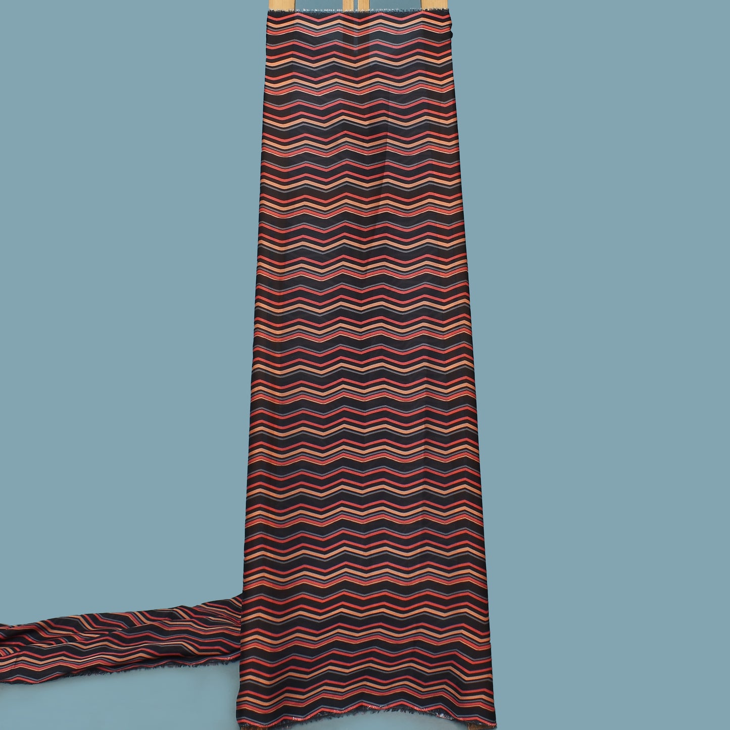 Multi Color Armani Satin Print Fabric