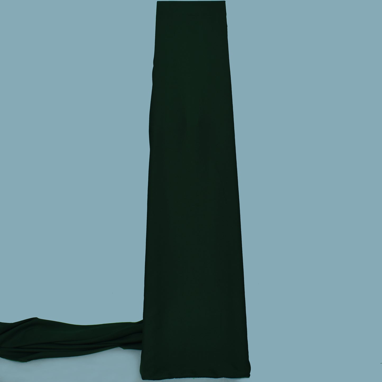 Dark Green Solid Color Barbie Crepe Fabric