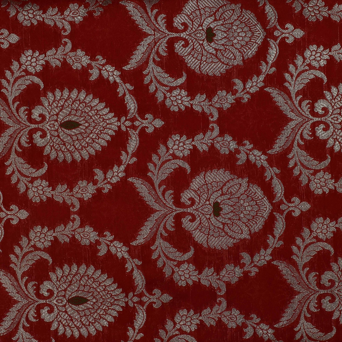 Red Color Brocade Fabric