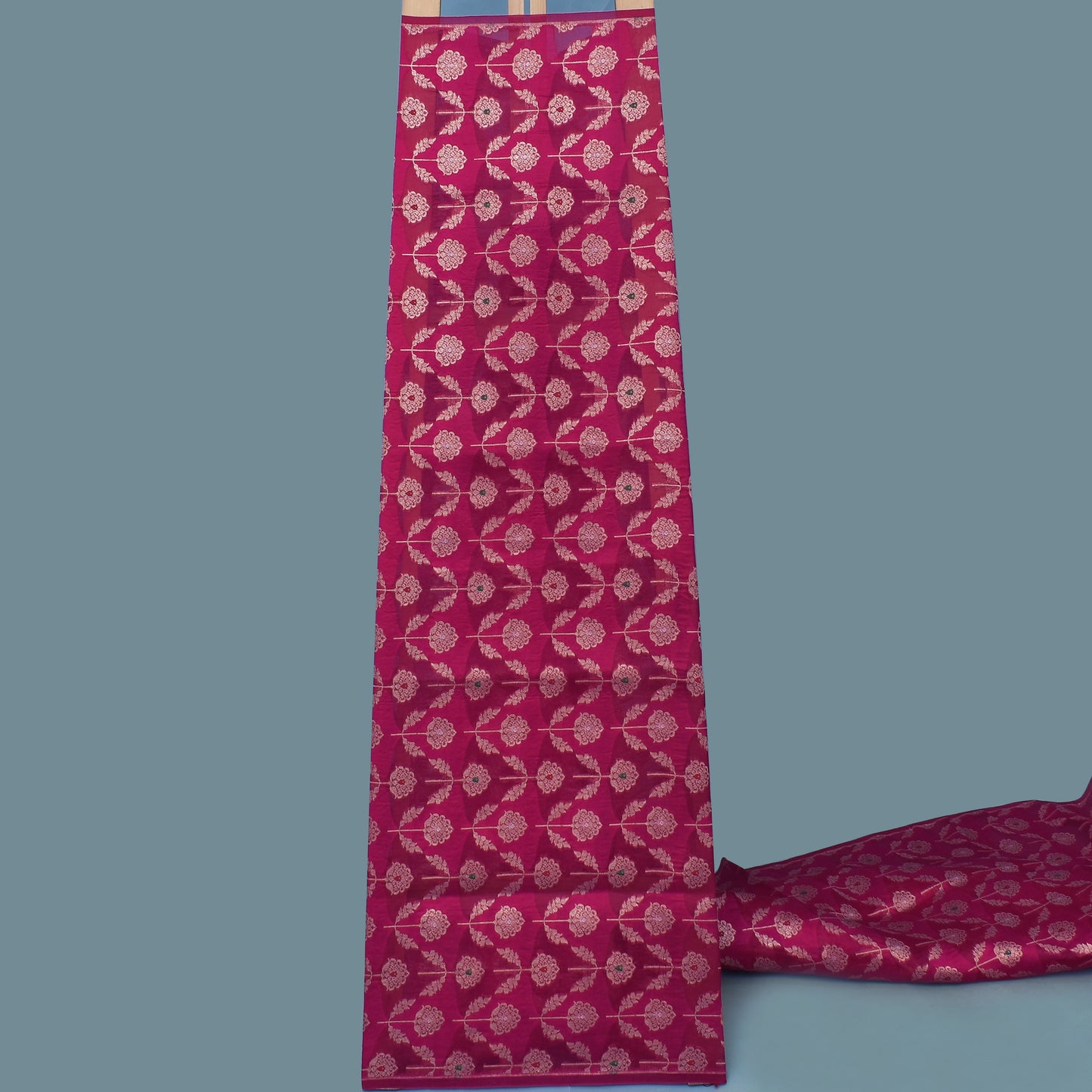 Rani Color Katan Meena Brocade Fabric