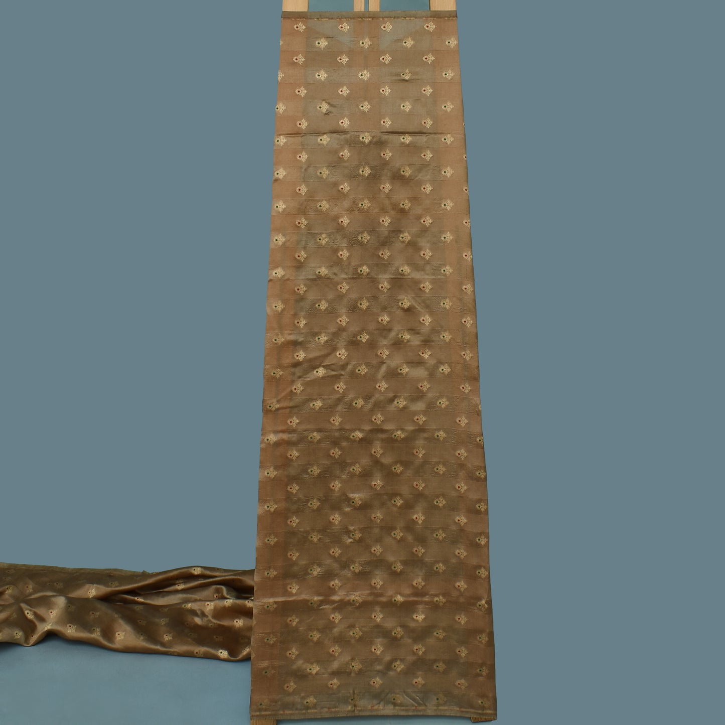 Brown Color Brocade Fabric