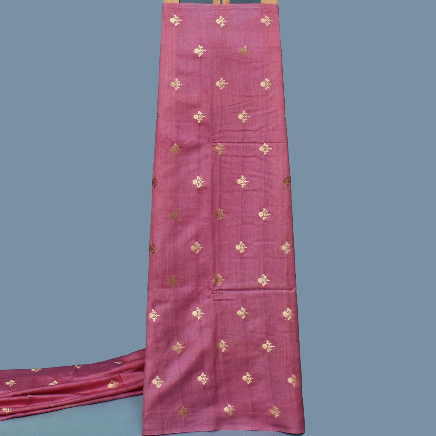 Pink Color Munga Brocade Fabric