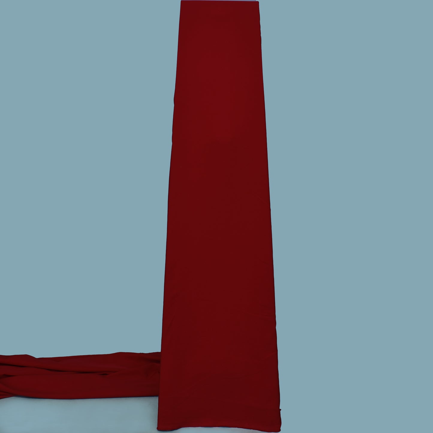 Cherry Red Solid Color Barbie Crepe Fabric