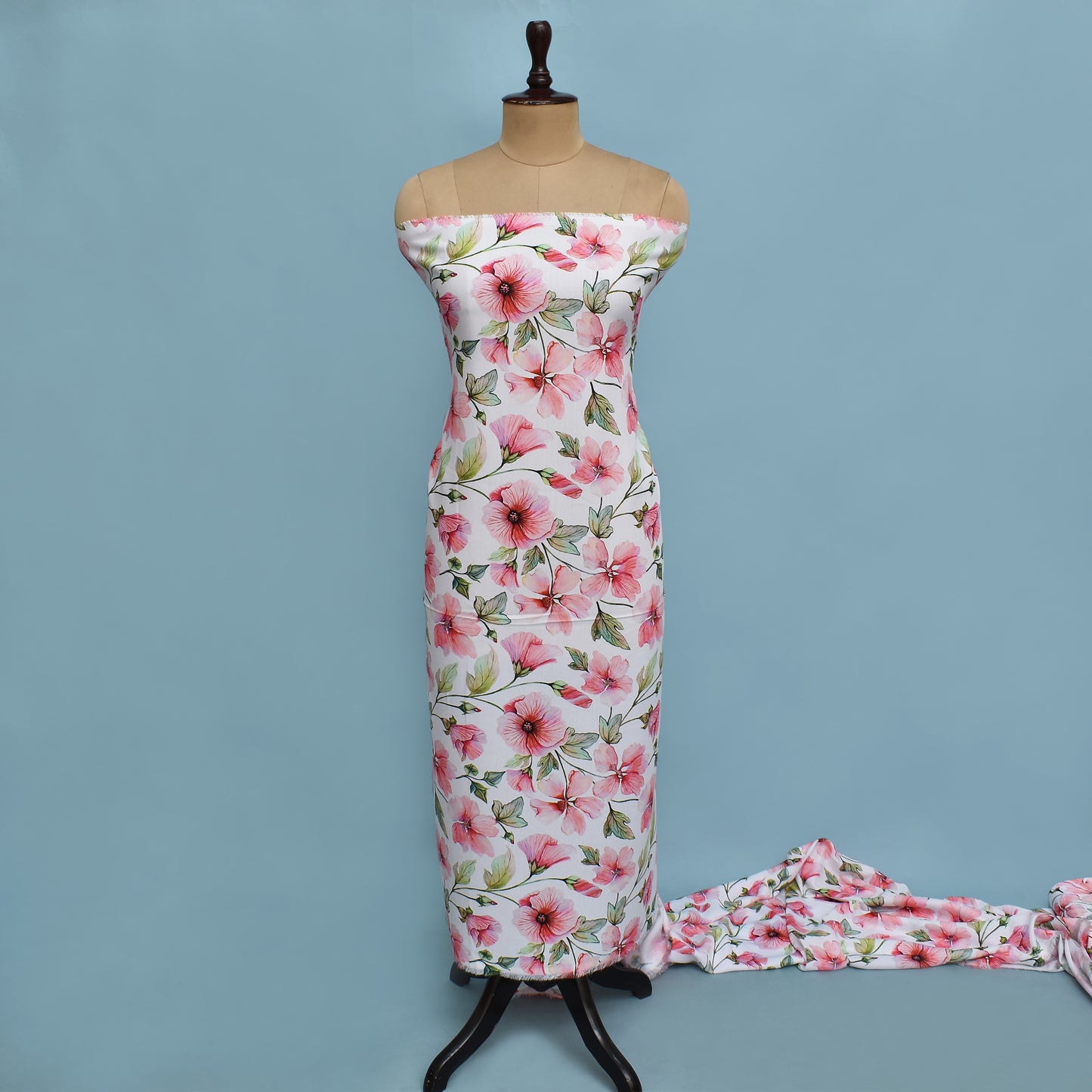 Colored Reyon Print Fabric