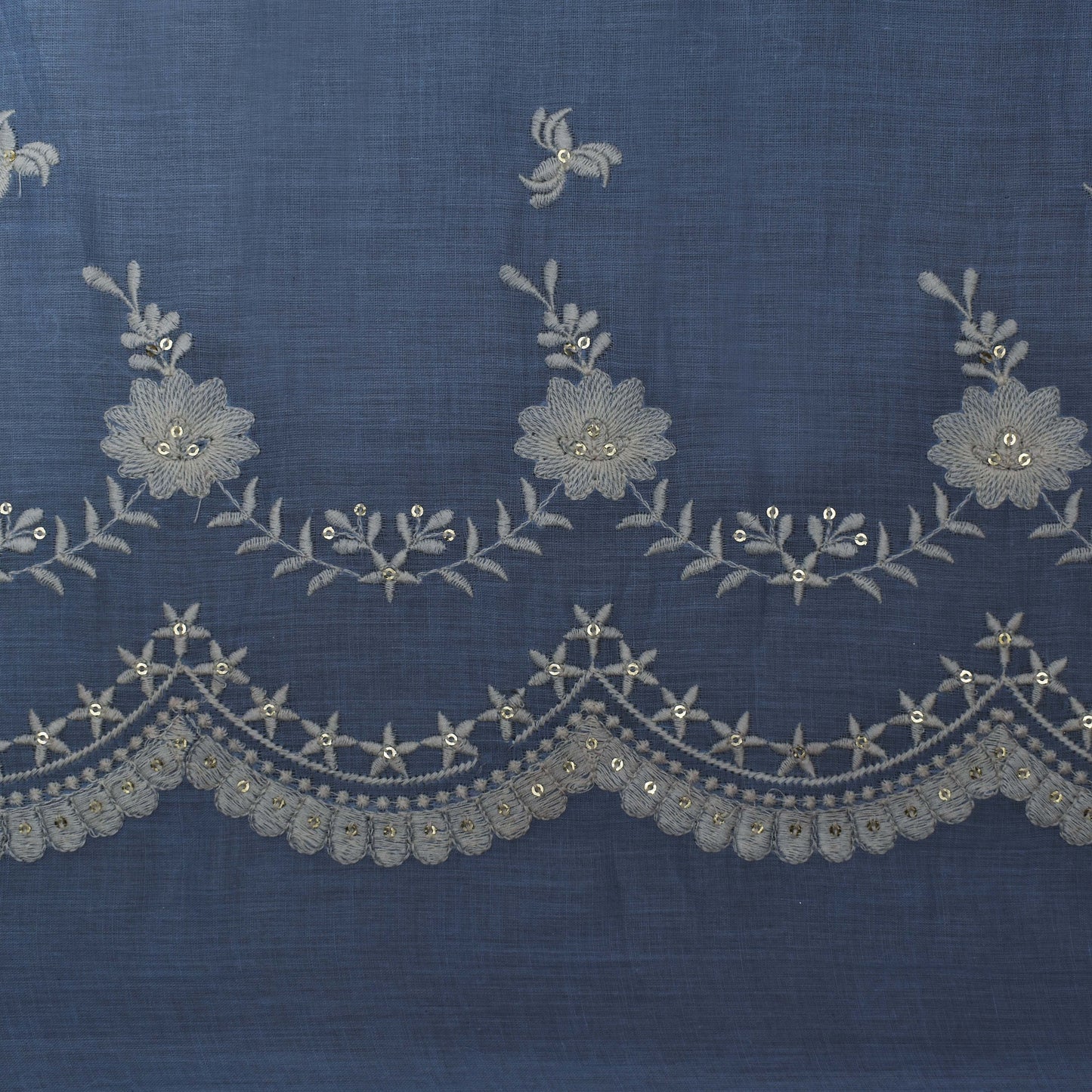 Colored Color Cotton Embroidery Fabric