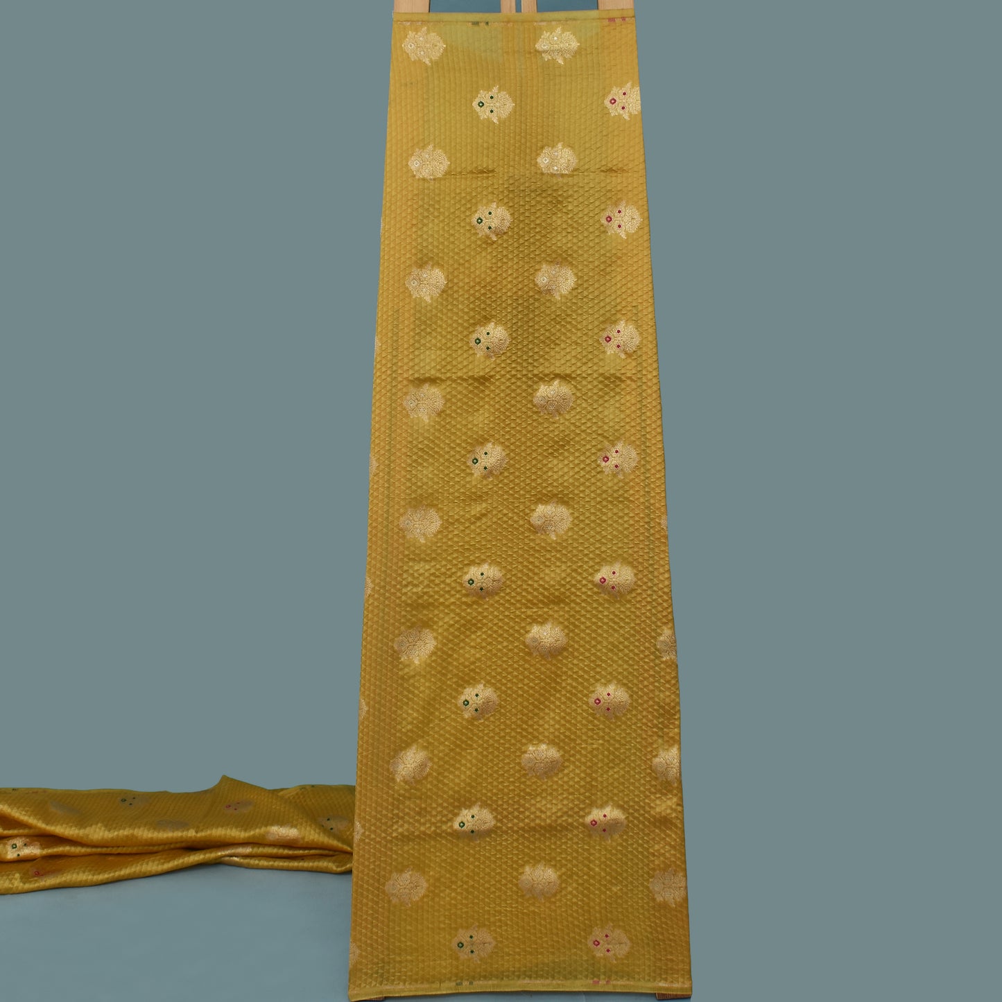 Mustard Color Brocade Fabric