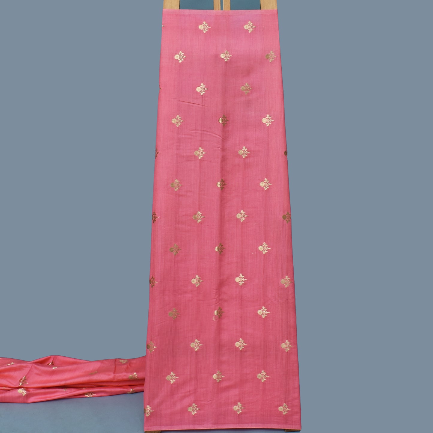 Pink Color Munga Brocade Fabric