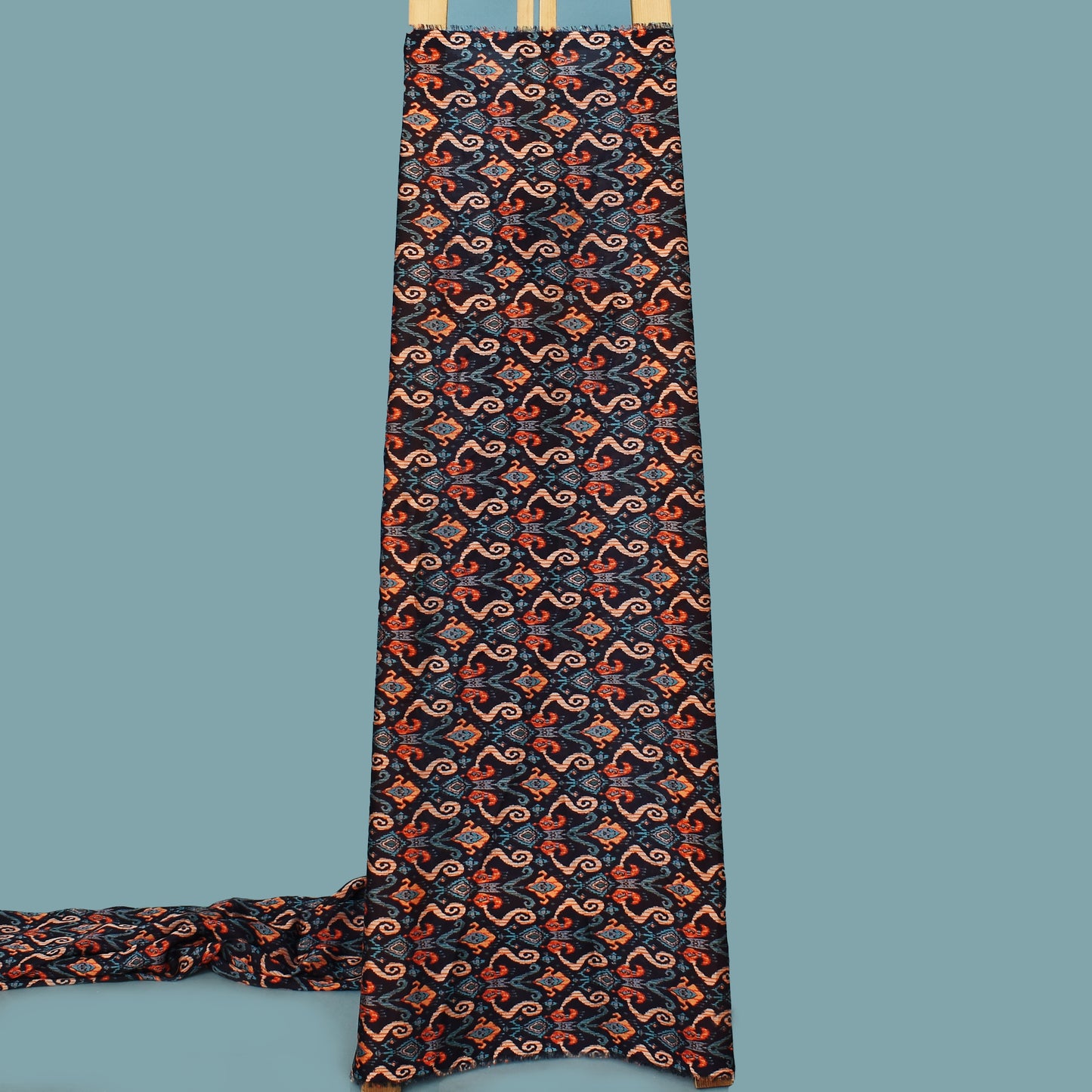 Multi Color Armani Satin Print Fabric