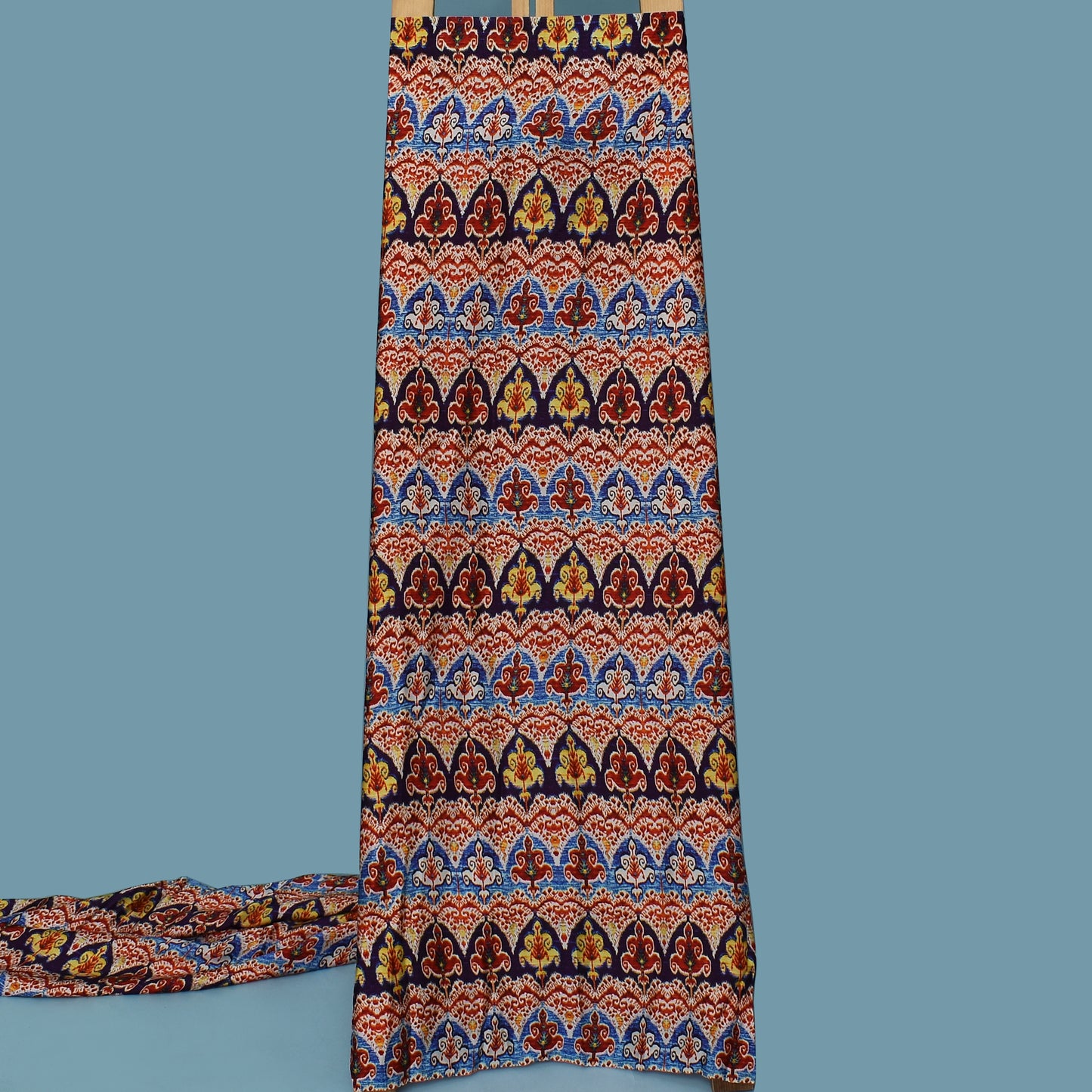 Multi Color Modal Satin Print Fabric