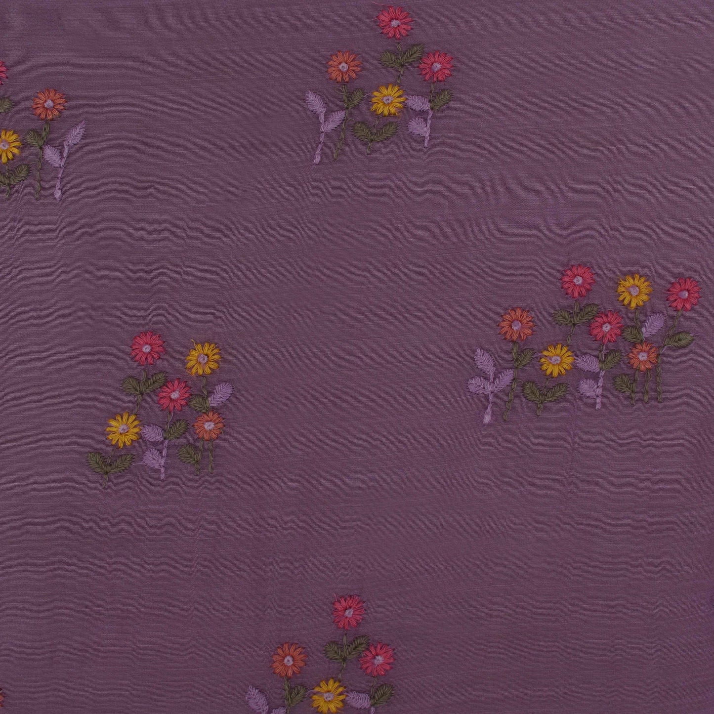 Move Color Chanderi Embroidery Fabric