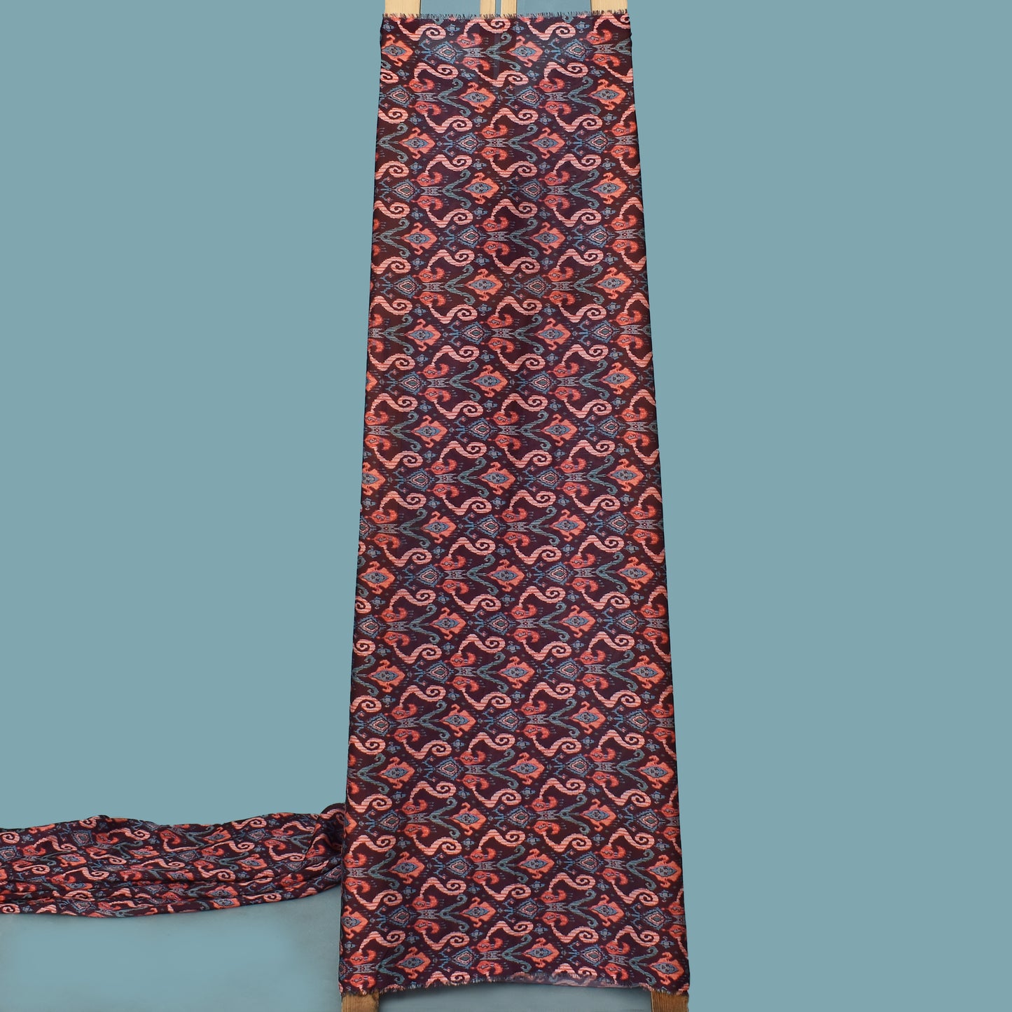 Multi Color Armani Satin Print Fabric